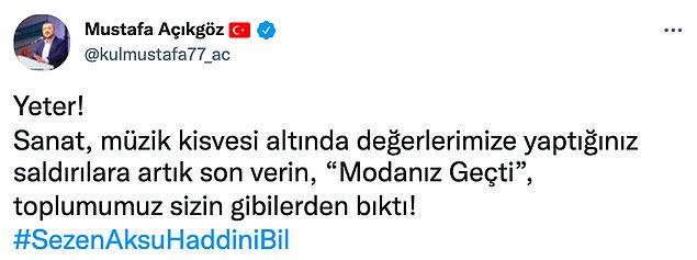 AKP Nevşehir Milletvekili Mustafa Açıkgöz: