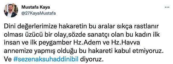 Hür Dava Partisi Gaziantep Şahinbey İlçe Başkanı Mustafa Kaya:
