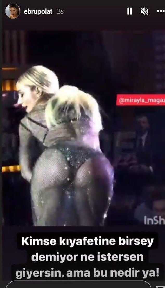 Bu sefer Ebru Polat Instagram hesabından yaptığı paylaşımlarla Gülşen'e sert tepkiler gösterdi.