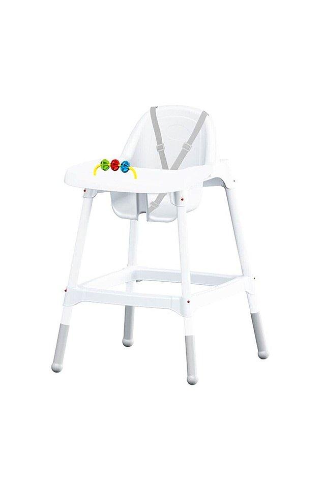 5. Sade tasarımı ile gözünüzü yormayacak bir mama sandalyesi..