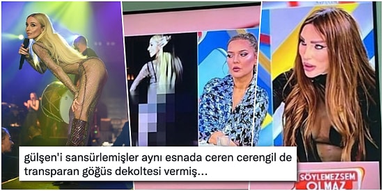 Transparan Dekoltesiyle Ahlak Bekçiliği Yapan ve Gülşen'i Sansürleyen Seren Serengil Tartışma Yarattı!