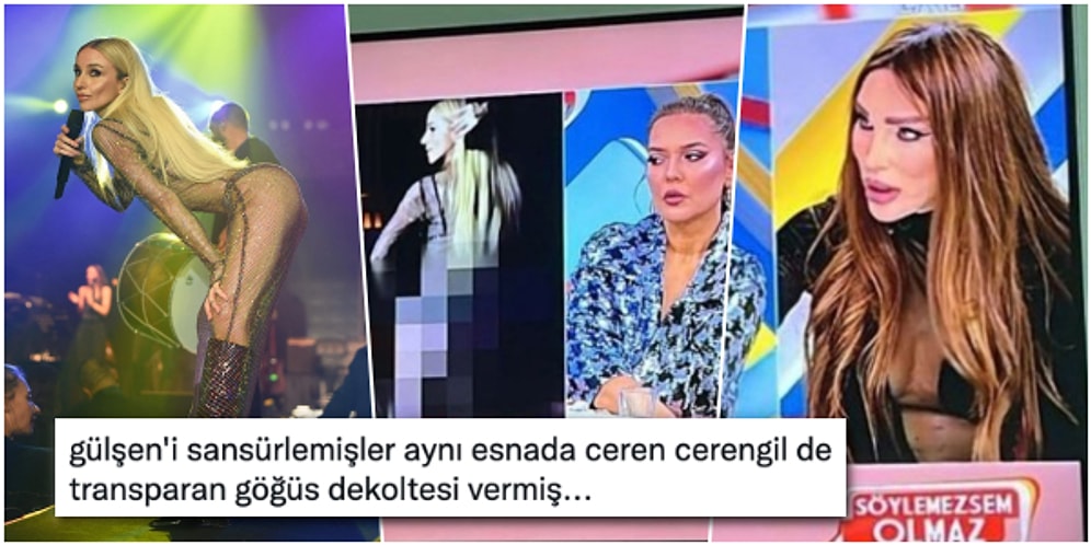 Transparan Dekoltesiyle Ahlak Bekçiliği Yapan ve Gülşen'i Sansürleyen Seren Serengil Tartışma Yarattı!