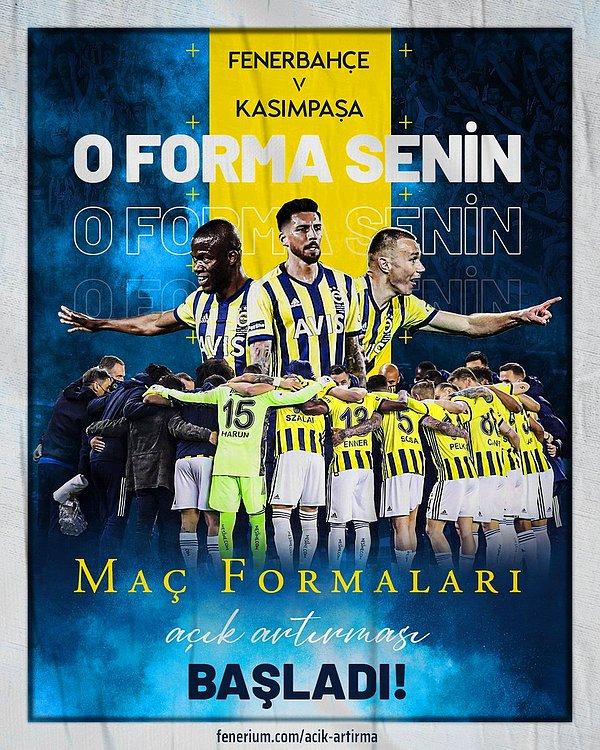 Fenerbahçe geçen sezondan beri futbol, voleybol ve basketbol branşlarında sporcuların giydiği formaları satışa sunuyor.