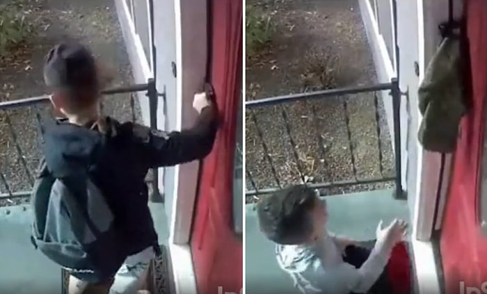 Abisinin Kapıyı Kapatıp Kendisini Dışarıda Bırakmasına Muazzam Bir Hareketle Engel Olan Ufaklık