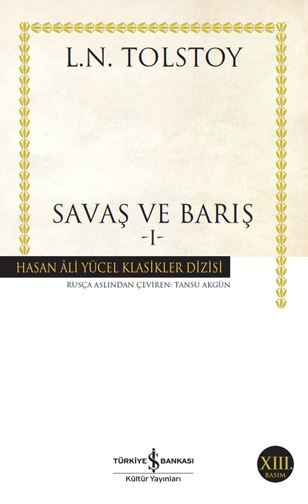 3. Savaş ve Barış, Lev Tolstoy