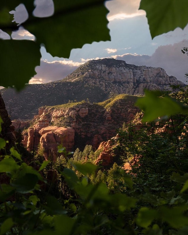 7. Sedona'da başka bir gün batımı...