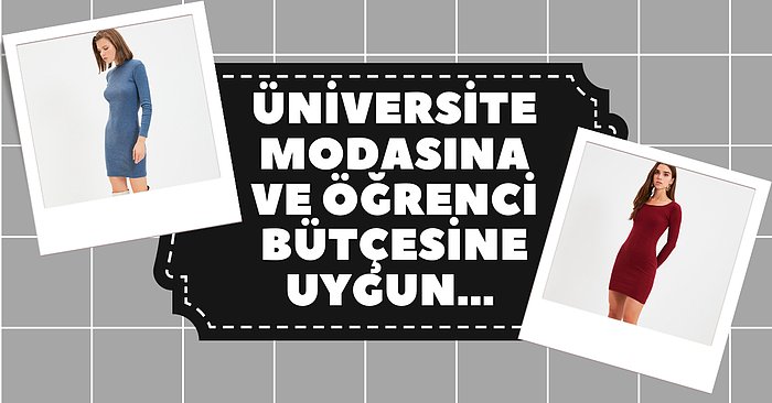 Kampüsleri Yerinden Oynatacak En Güzel Kışlık Elbise Modelleri