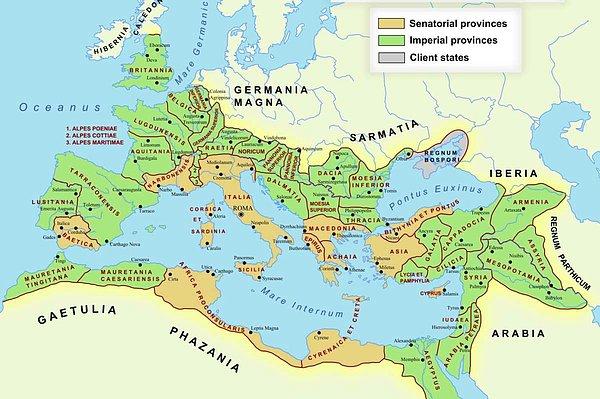 Roma İmparatorluğu'nun Sınırları Nereler Ulaştı?