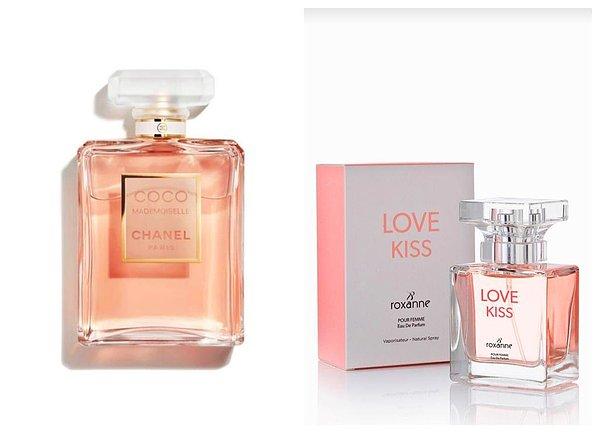 1. Muadil parfümler en sevdiğimiz... Chanel parfümün muadili olarak gösterilen Love Kiss çok seviliyor.