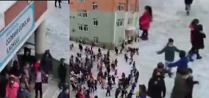 Ankara'da İlkokul Öğrencilerinin 'Erik Dalı' ile Eğlencenin Dibine Vurduğu Anlar