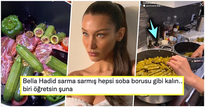 İçindeki Hayriye'yi Susturamayan Bella Hadid Sarma Sardığı Paylaşımı ile Türk Takipçilerinin Radarına Girdi