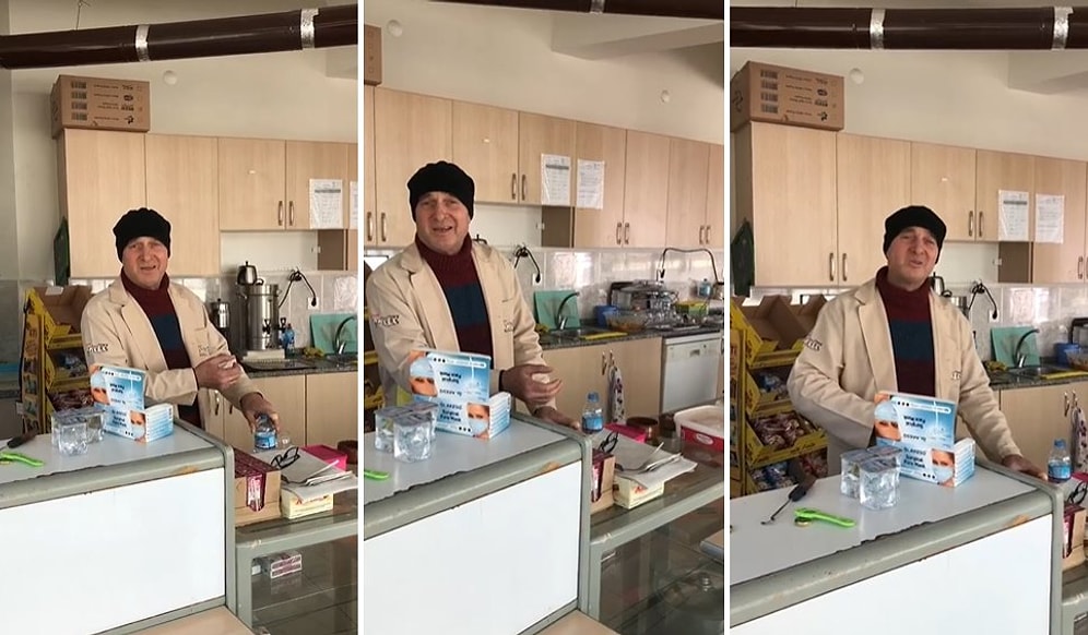 Lise Öğrencilerine Konser Tadında Teneffüs Hizmeti Veren Kantinci Abiden 'Bir Garip Yolcuyum' Performansı