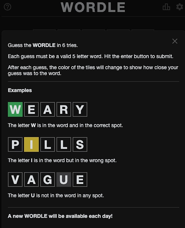 Örneğin kullanıcıların Wordle oynamak için yalnızca bir internet sitesine tıklaması yetiyor. Oyun konsolları satın alması veya uygulama indirmesi gerekmiyor.