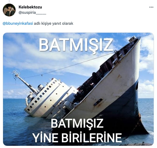 14. Titanic gibi?