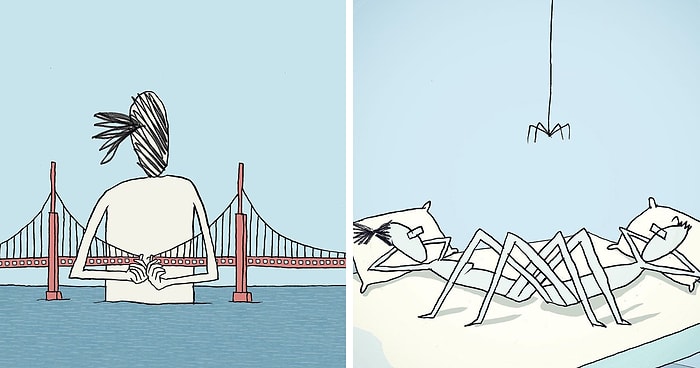 25 иллюстраций об отношениях и повседневной жизни от израильского художника