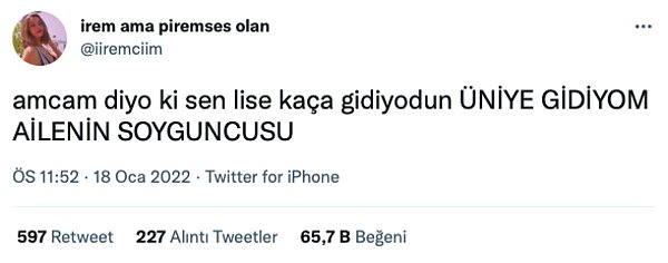 17. 5 sene önce bırakmış.