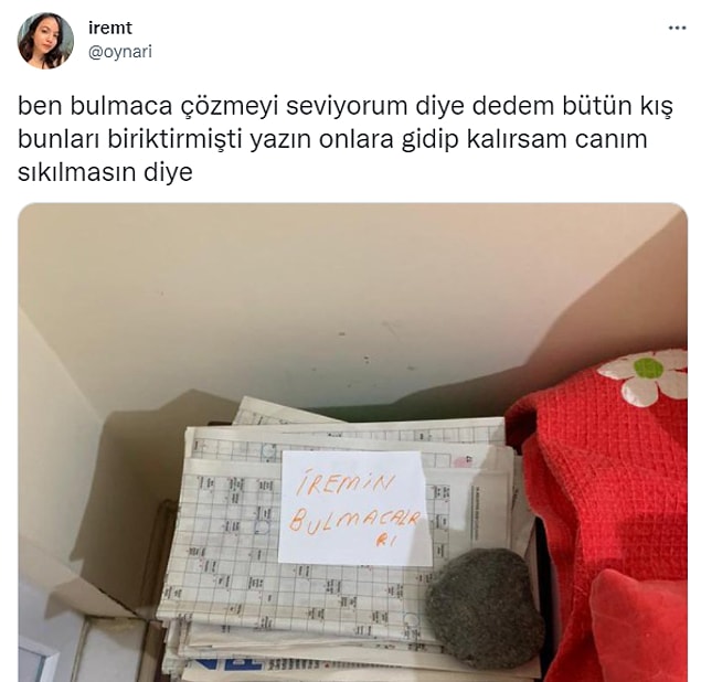 Dağılmasın diye üzerine taş koyması...