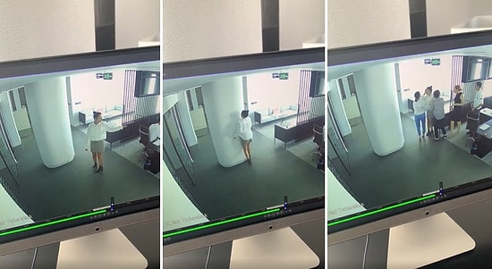 Benim Başıma Gelse 3 Gün Gülerim: Koridorun Ortasındaki Devasa Kolona Çarpan Kadının Zor Anları