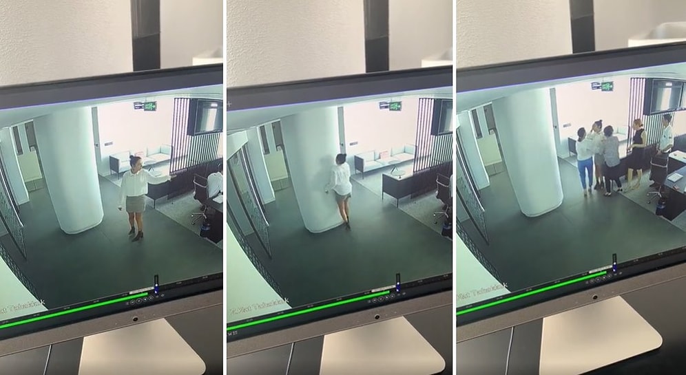 Benim Başıma Gelse 3 Gün Gülerim: Koridorun Ortasındaki Devasa Kolona Çarpan Kadının Zor Anları