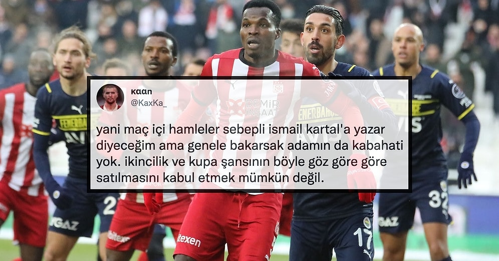 Zorlu Sivasspor Deplasmanından 1 Puan Çıkarabilen Fenerbahçe'ye Sosyal Medyadan Gelen Tepkiler