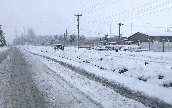 Kahramanmaraş-Kayseri kara yolu ulaşıma kapandı