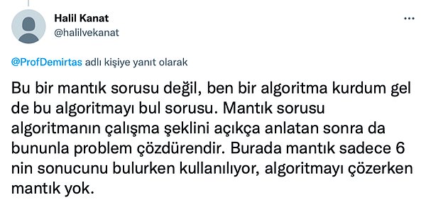 Mantık ile çözülemeyeceği belirtildi.