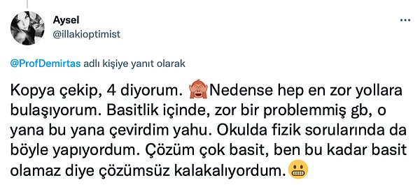 Sorunu kendinde bu kadar aramayabilirsin. 🥲