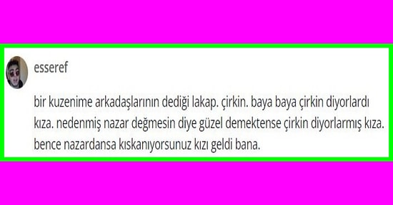 Duydukları En İlginç Lakapları Paylaşan Kullanıcılar Hepimize Kocaman Bir Kahkaha Attıracak