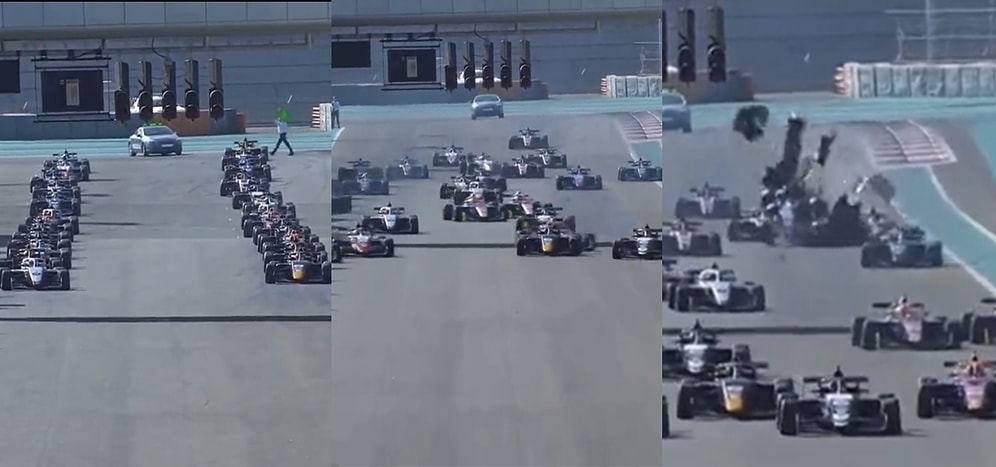 Formula Regional Asya Şampiyonası'nda Yarışan Cem Bölükbaşı ve Salih Yoluç'un Korkutan Kazası