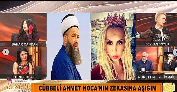 3. Sisi lakaplı Seyhan Soylu, Cübbeli Ahmet Hoca'yı Kıvanç Tatlıtuğ'dan daha yakışıklı bulduğunu açıkladı. Tabii tercih kendisinin!