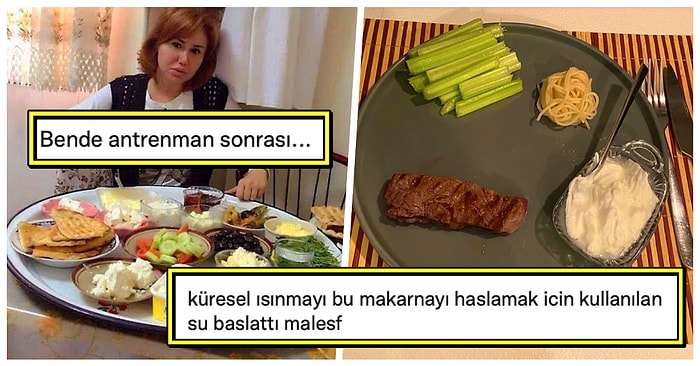 Antrenman Sonrası Porsiyonunu Paylaşan Kullanıcı Yemek Yerken Varlığını Unutan Kullanıcıların Diline Düştü