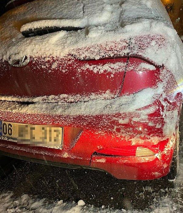 7. Tamer Karadağlı, kar yağışından trafik kazası geçirdi!