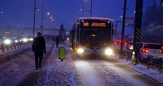 İstanbul'da Mesai Saatlerine Kar Düzenlemesi