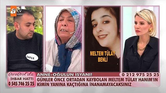 8. Eşi ve kayınvalidesinin aradığı Tülay isimli genç kadının, birkaç ay önce yayında karısını aramaya gelen Ferhat isimli adamın yanına kaçtığı öğrenildi.