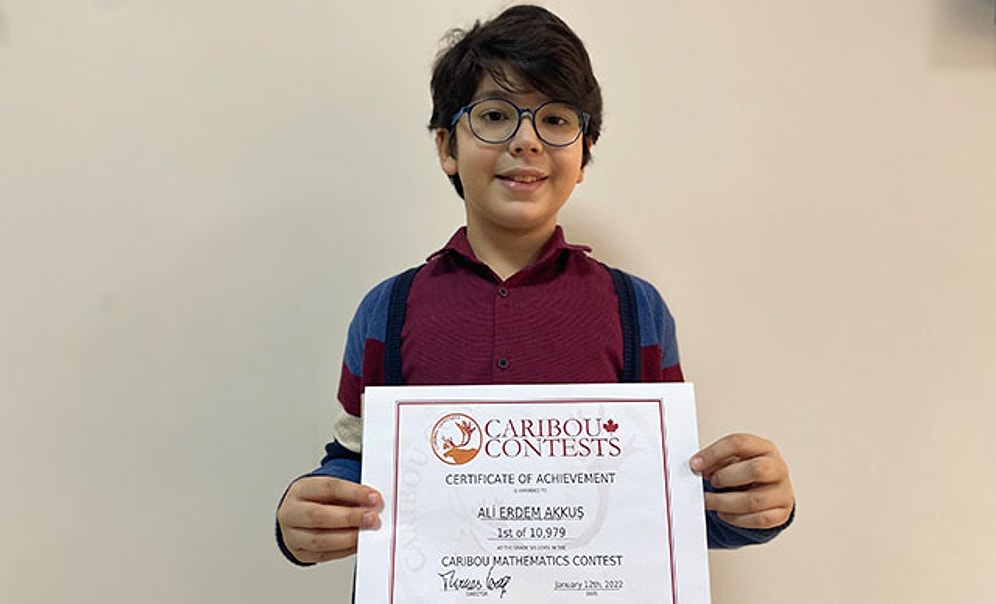 10 Binden Fazla Öğrenciyi Geride Bıraktı: 11 Yaşındaki Ali Erdem, Matematikte Dünya Birincisi Oldu