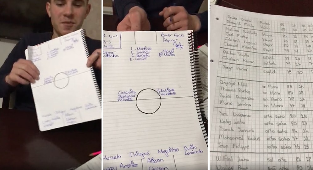 Ders Çalışıyor Zannettiği Erkek Kardeşlerinin Deftere Futbol Takımı Kadrosu Çizdiğini Fark Eden Abla