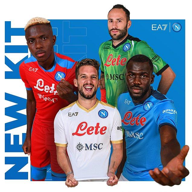 İlk temas 2018 yılında olmuştu, Napoli'nin sol kolunda Amazon'un reklamı bulunuyor