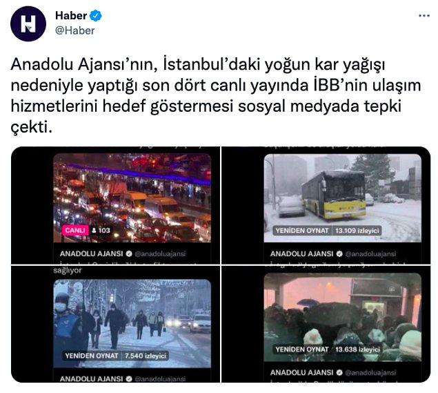 O sırada Anadolu Ajansı da İstanbul'un çeşitli noktalarından canlı yayınlarıyla özel mesai yaptı...