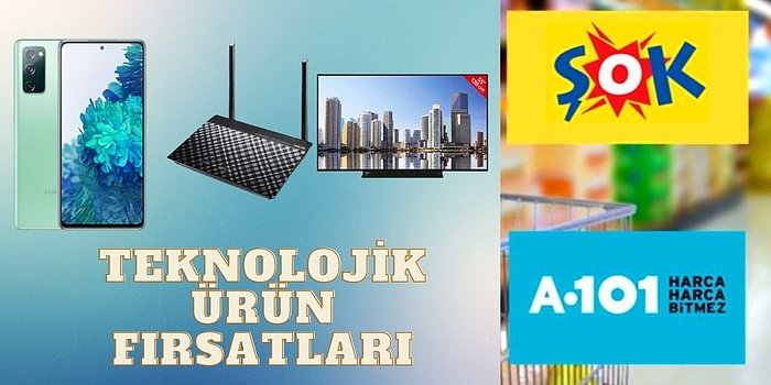 Akıllı Telefonlar, Tabletler ve Akıllı TV'ler Uygun Fiyatlarla! Şok ve A101 Teknolojik Ürünler 26 Ocak