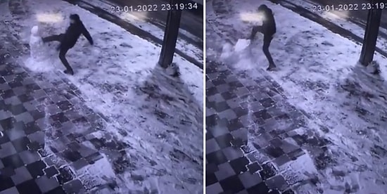 Kızının Yaptığı Kardan Adamı Tekmeleyerek Parçalayan Kişiyi 'Gelişememiş Bir Varlık' Diyerek İfşa Eden Anne
