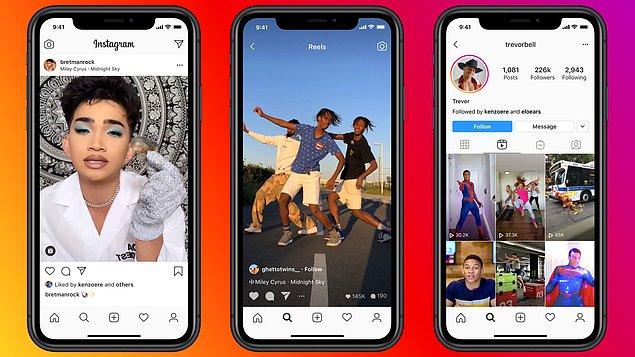Instagram, TikTok ile rekabet edebilmek için Reels özelliğini 2020 yazında kullanıma sunmuştu. Reels özelliği bir anda Instagram’ın en popüler alanlarından biri haline geldi.