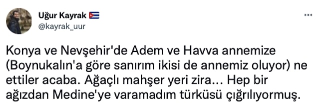 12. Bu noktada Konya'nın daha sıcak olması gerekmez mi?