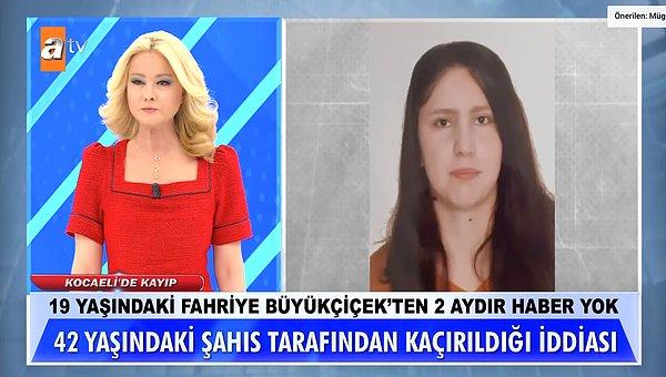 Aile, Fahriye'nin üniversite okumak için Konya'dan Kocaeli'ne gittiğini ve 2 ay önce 42 yaşındaki bir adam tarafından kaçırıldığını iddia etmişti.