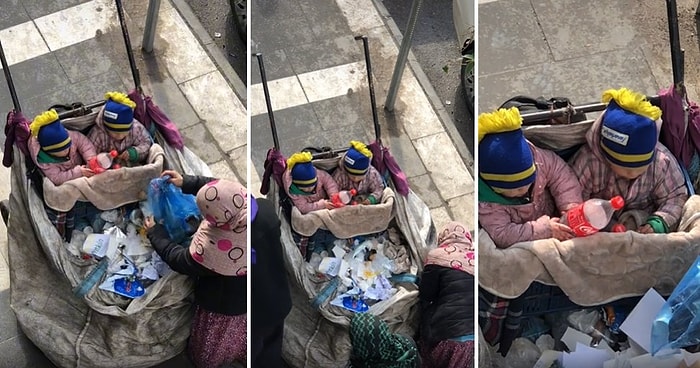 Hayat Herkese Eşit Davranmıyor: Bir Annenin Çocuklarını Arabaya Oturtup Geri Dönüşüm Topladığı Anlar
