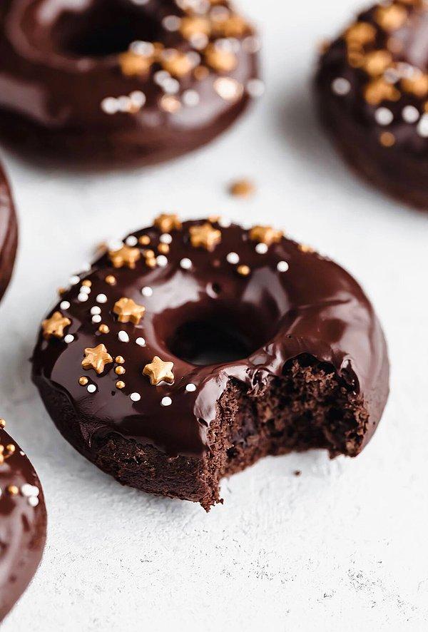 9. Çikolatalı donut
