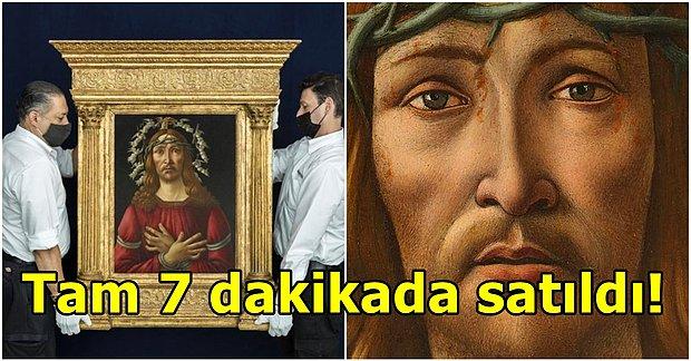 Botticelli'nin İsa'yı Tasvir Ettiği 'Kederin Adamı' Adlı Tablosu Rekor Fiyata Alıcı Buldu