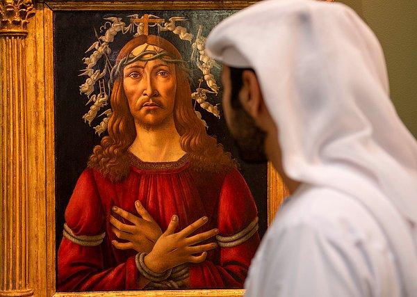 Sotheby's Müzayede Evi tarafından önceki gün New York'ta yapılan müzayedede Rönesans döneminin en değerli sanatçılarından Botticelli'nin Man of Sorrow (Kederin Adamı) adlı tablosu rekor fiyata satıldı.