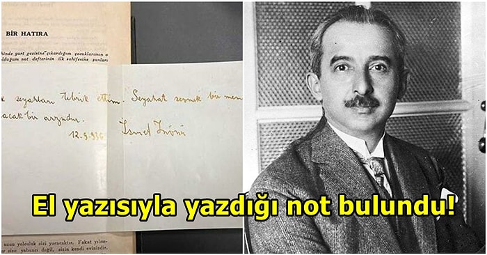İsmet İnönü'nün 1936'da Yazdığı Not, 86 Yıl Sonra Bir Üniversite Kütüphanesinden Çıktı