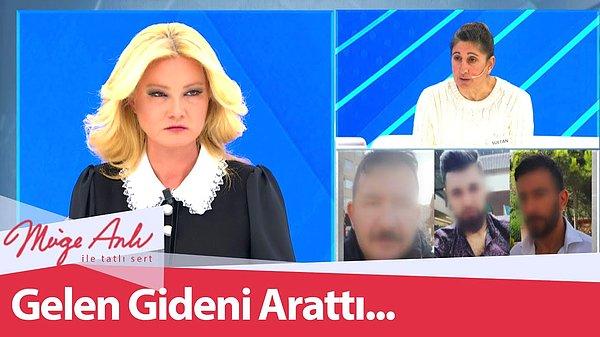 ATV'de ekrana gelen 'Tatlı Sert' programının sunucusu Müge Anlı, Instagram'da tanıştığı 3 erkek tarafından dolandırılan Sultan Aktaş'ı konuk etmişti.
