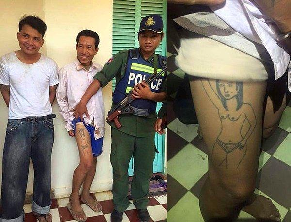 1. Polisler hırsızın bacağındaki dövmeyi fark etmiş.